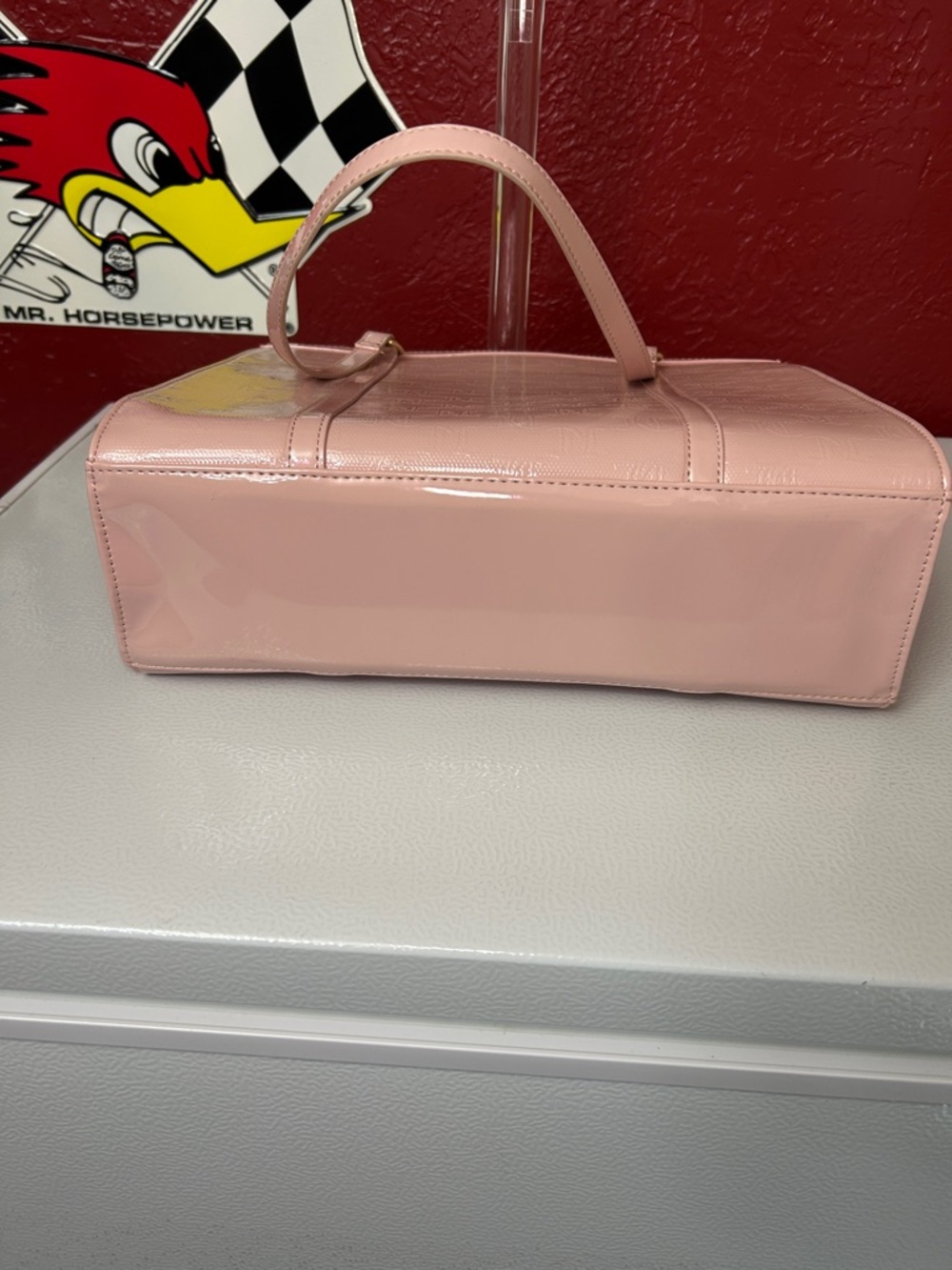 Juicy Couture Light Pink Patent Tote with Bow Accent - Picture 6 of 8